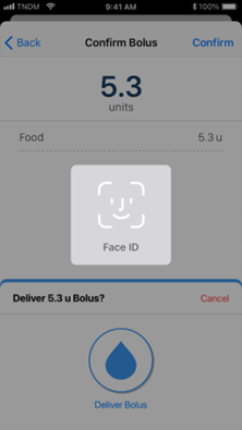 face_ID_authentication_on_smartphone_for_bolus_delivery.png