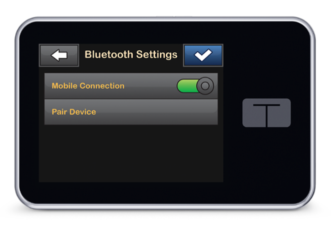 image_of_pump_screen_showing_Bluetooth_Settings_and_Mobile_Connection_toggled_on.png