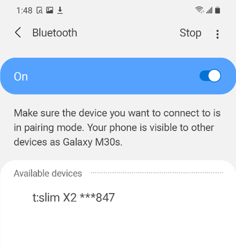 screenshot_of_Bluetooth_settings_on_the_phone_showing_the_tslim_X2_as_an_available_device.png