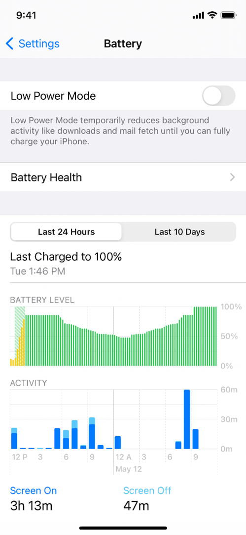 screenshot_of_Battery_information_within_phone_settings._Low_power_mode_is_toggled_off..png