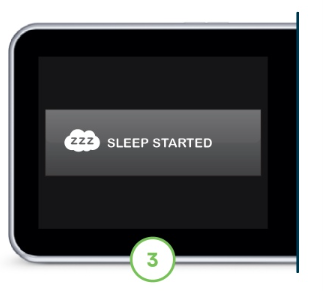 Image of pump screen showing Sleep Activity started.png