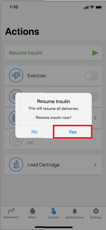 Image of Tandem Mobi Resume Insulin Confirmation Screen.PNG